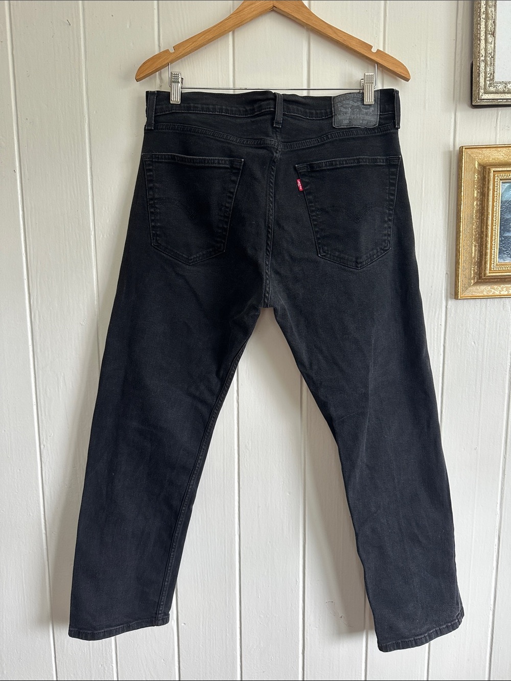Levi's 505 Black Relaxed Fit Men's Jeans w 36 l 30